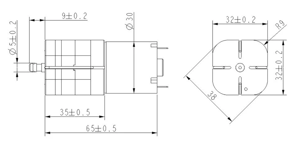 VAP-3208-motor outline
