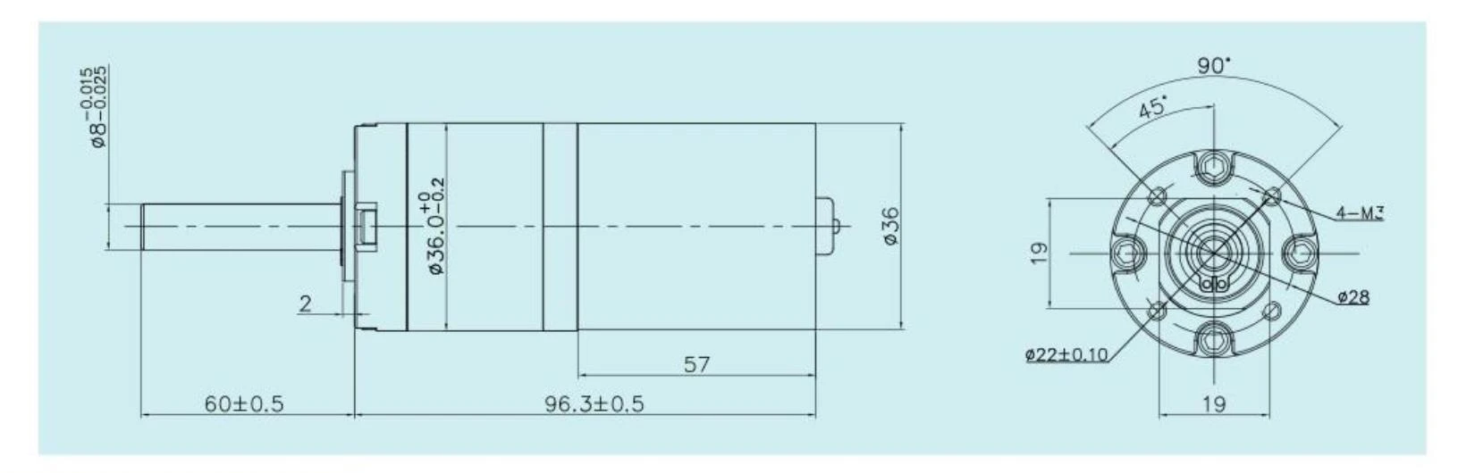 G3657 motor outline