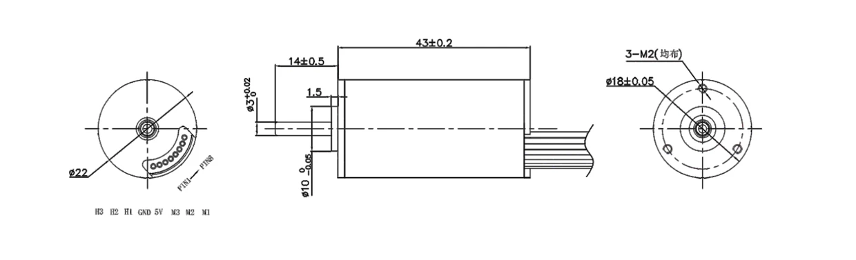 VEC-2242HI Coreless motor design VEC-2242HI Coreless motor design